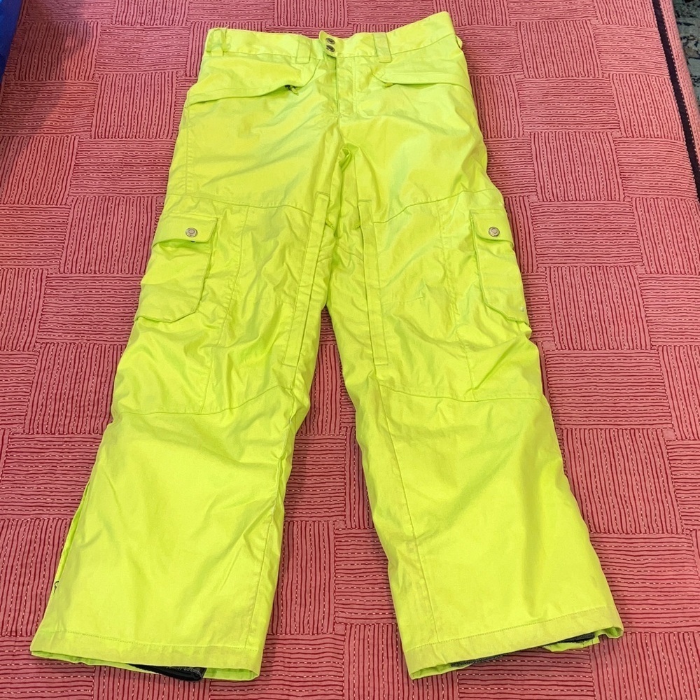 Firefly men’s small Neon Yellow snowboard / ski snowPants